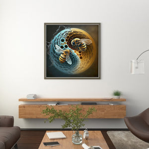Bee (40*40CM) 11CT 3 Stamped Cross Stitch