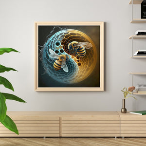 Bee (40*40CM) 11CT 3 Stamped Cross Stitch