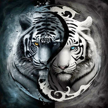 Load image into Gallery viewer, Tiger (45*45CM) 11CT 3 Stamped Cross Stitch
