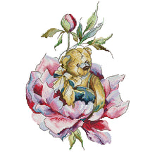 Load image into Gallery viewer, Joy Sunday Bear (25*33CM) 14CT 2 Stamped Cross Stitch
