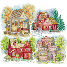 Load image into Gallery viewer, Joy Sunday House (48*42CM) 14CT 2 Stamped Cross Stitch
