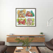 Load image into Gallery viewer, Joy Sunday House (48*42CM) 14CT 2 Stamped Cross Stitch
