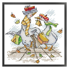 Load image into Gallery viewer, Joy Sunday Animal (16*17CM) 14CT 2 Stamped Cross Stitch

