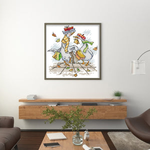 Joy Sunday Animal (16*17CM) 14CT 2 Stamped Cross Stitch