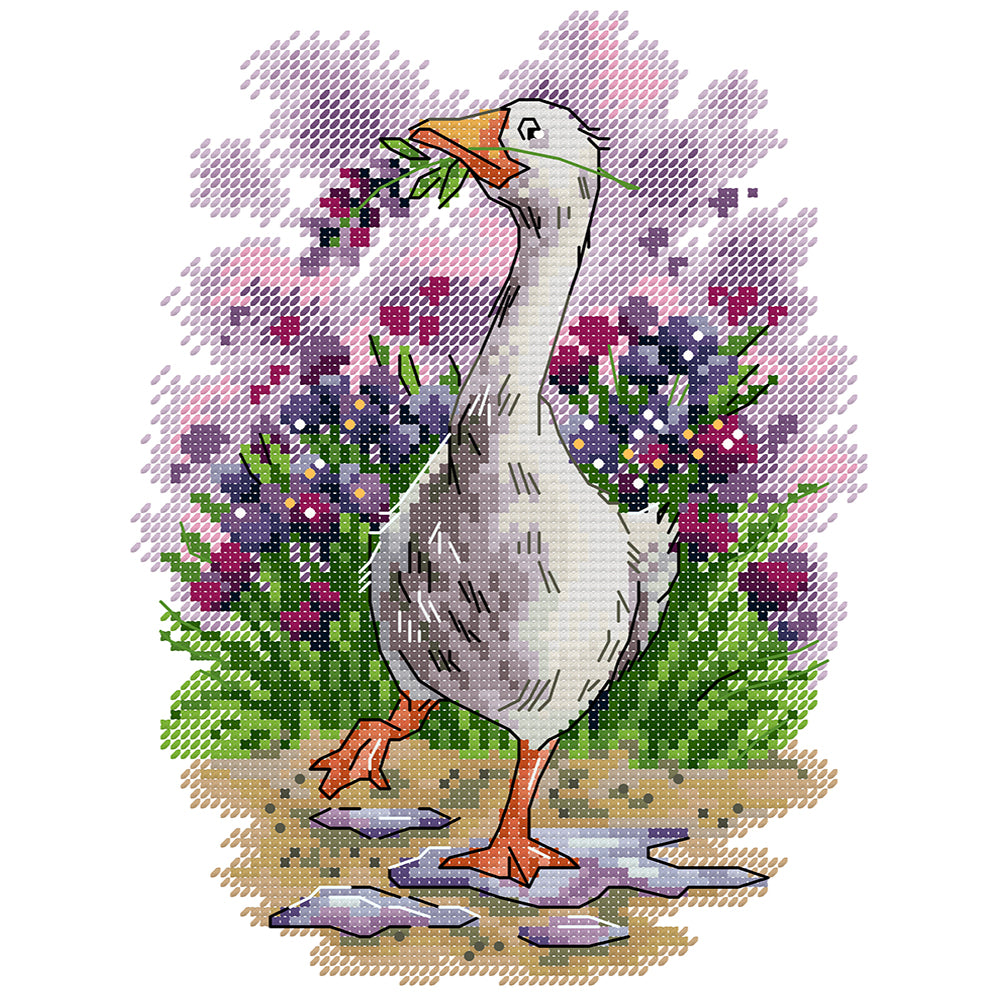 Joy Sunday Animal (19*26CM) 14CT 2 Stamped Cross Stitch