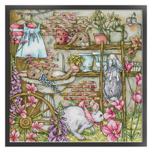 Load image into Gallery viewer, Joy Sunday Rabbit (43*44CM) 14CT 2 Stamped Cross Stitch

