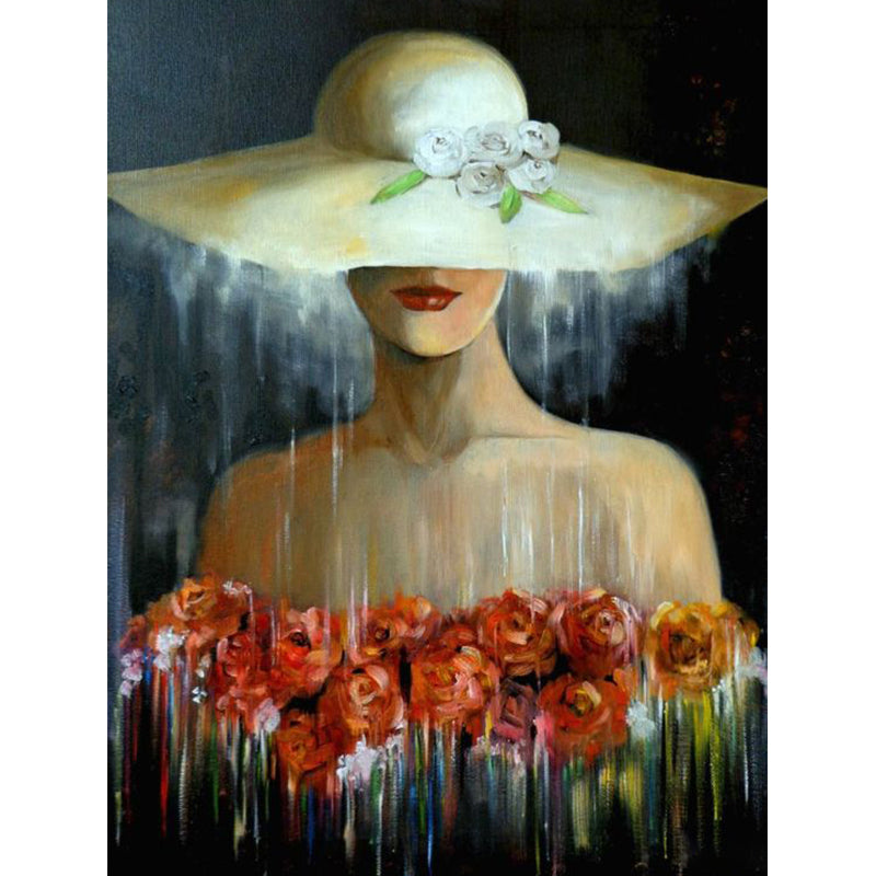Girl Artwork (40*55CM) 11CT 3 Stamped Cross Stitch