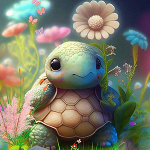 Crawling Turtle 30*30CM(Canvas) Full Round Drill Diamond Painting