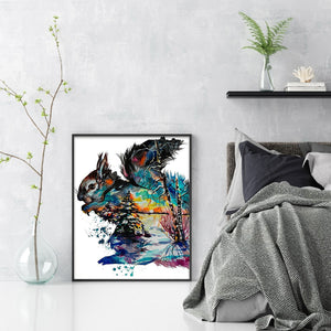Rabbit (40*50CM) 11CT 3 Stamped Cross Stitch