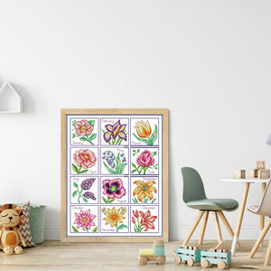 Joy Sunday Flower (45*56CM) 14CT 2 Stamped Cross Stitch