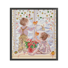 Load image into Gallery viewer, Joy Sunday People (37*42CM) 14CT 2 Stamped Cross Stitch
