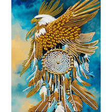 Load image into Gallery viewer, Indian Eagle Dream Catcher 30*40CM(Canvas) Partial Special Shaped Drill Diamond Painting
