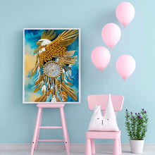 Load image into Gallery viewer, Indian Eagle Dream Catcher 30*40CM(Canvas) Partial Special Shaped Drill Diamond Painting
