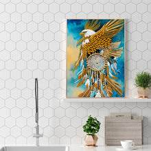 Load image into Gallery viewer, Indian Eagle Dream Catcher 30*40CM(Canvas) Partial Special Shaped Drill Diamond Painting
