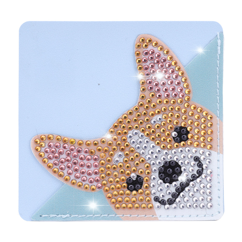 DIY Corner Bookmark 5D Page Book Marks Dog for Home Office School (SQ-001-5)