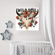 Load image into Gallery viewer, Bull Totem Skull 30*30CM(Canvas) Full Round Drill Diamond Painting

