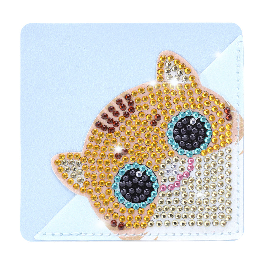 DIY Diamond Painting Corner Bookmark 5D Cat Triangle for Presents (SQ-002-3)