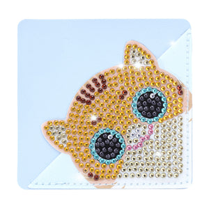 DIY Diamond Painting Corner Bookmark 5D Cat Triangle for Presents (SQ-002-3)
