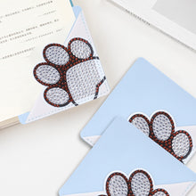 Load image into Gallery viewer, DIY Rhinestones Mosaic Book Mark 5D Cat Paw Triangle for Presents (SQ-003-2)
