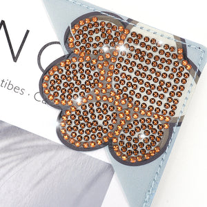 DIY Rhinestones Mosaic Book Mark 5D Cat Paw Triangle for Presents (SQ-003-4)