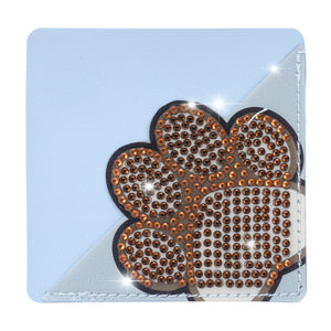 DIY Rhinestones Mosaic Book Mark 5D Cat Paw Triangle for Presents (SQ-003-4)