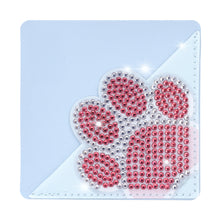 Load image into Gallery viewer, DIY Rhinestones Mosaic Book Mark 5D Cat Paw Triangle for Presents (SQ-003-5)
