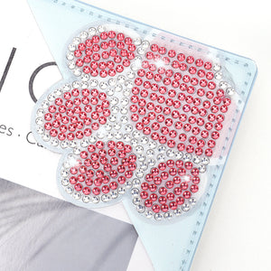 DIY Rhinestones Mosaic Book Mark 5D Cat Paw Triangle for Presents (SQ-003-5)