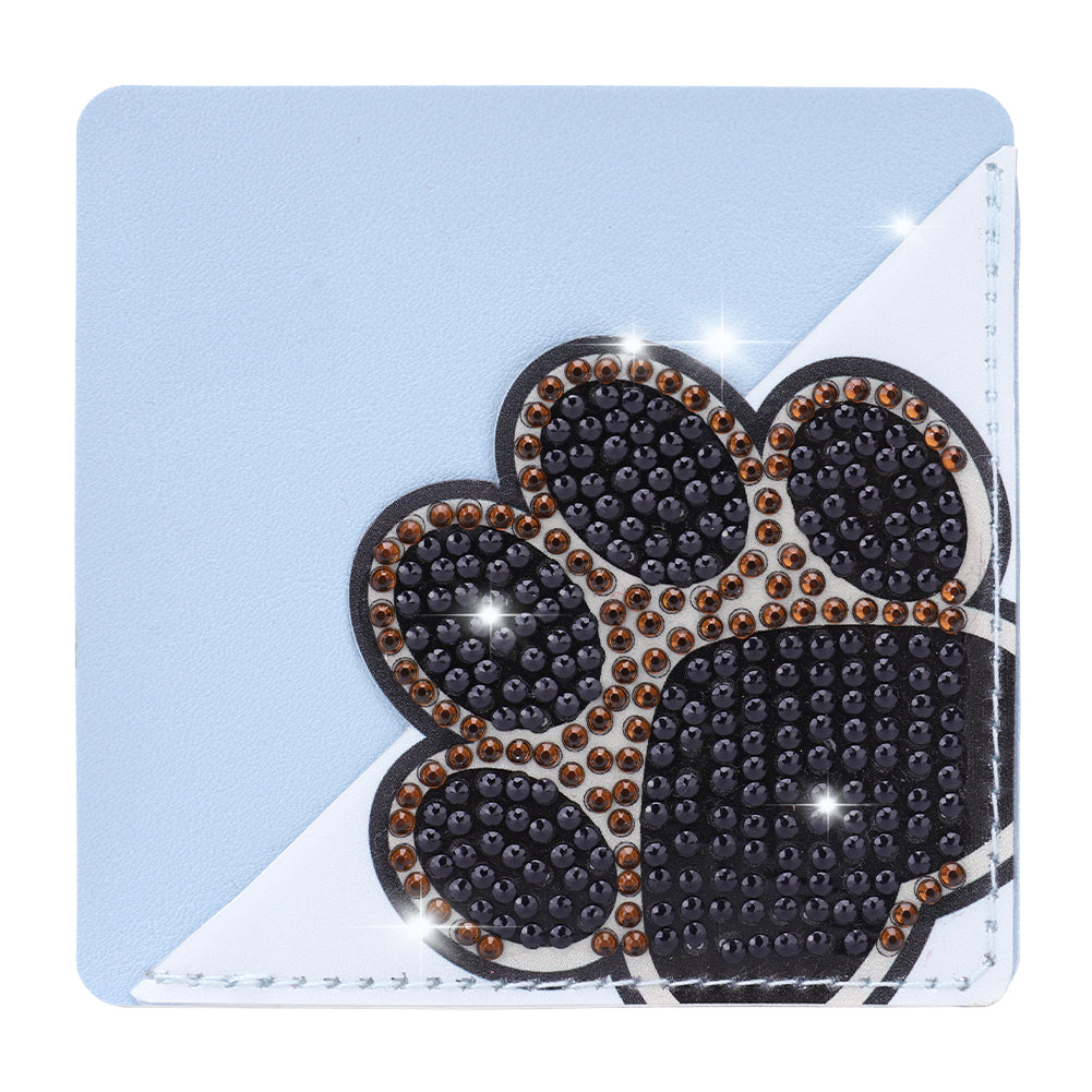 DIY Rhinestones Mosaic Book Mark 5D Cat Paw Triangle for Presents (SQ-003-6)