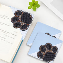 Load image into Gallery viewer, DIY Rhinestones Mosaic Book Mark 5D Cat Paw Triangle for Presents (SQ-003-6)
