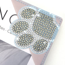 Load image into Gallery viewer, DIY Rhinestones Mosaic Book Mark 5D Cat Paw Triangle for Presents (SQ-003-8)
