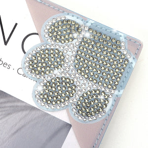 DIY Rhinestones Mosaic Book Mark 5D Cat Paw Triangle for Presents (SQ-003-8)
