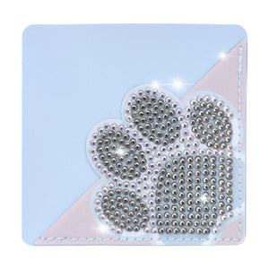 DIY Rhinestones Mosaic Book Mark 5D Cat Paw Triangle for Presents (SQ-003-8)