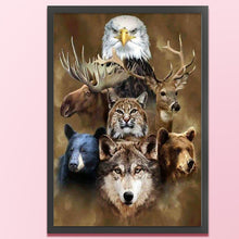 Load image into Gallery viewer, Wolf (45*65CM) 11CT 3 Stamped Cross Stitch
