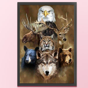 Wolf (45*65CM) 11CT 3 Stamped Cross Stitch