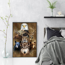 Load image into Gallery viewer, Wolf (45*65CM) 11CT 3 Stamped Cross Stitch
