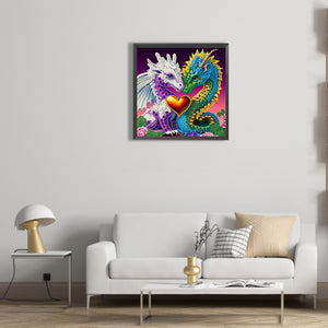 Personality Pterosaur 30*30CM(Canvas) Partial Special Shaped Drill Diamond Painting