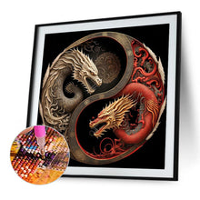 Load image into Gallery viewer, Double Dragon Yin Yang 40*40CM(Picture) Full Square Drill Diamond Painting

