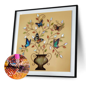 Flower Tree 30*30CM(Canvas) Full Round Drill Diamond Painting