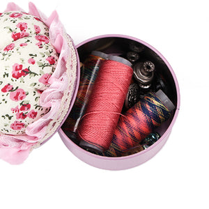 Needle Insert Sewing Tool Storage Box Needlework Tool Storage Box (Pink)