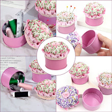Load image into Gallery viewer, Needle Insert Sewing Tool Storage Box Needlework Tool Storage Box (Pink)
