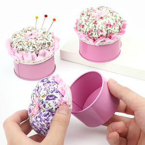 Needle Insert Sewing Tool Storage Box Needlework Tool Storage Box (Pink)
