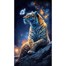 Load image into Gallery viewer, Moonlight Ferocious Tiger 40*70CM(Canvas) Full Round Drill Diamond Painting
