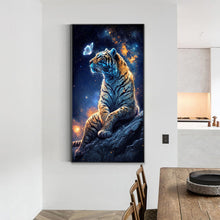 Load image into Gallery viewer, Moonlight Ferocious Tiger 40*70CM(Canvas) Full Round Drill Diamond Painting
