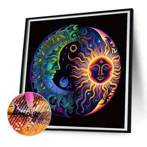 Moon Map 30*30CM(Canvas) Full Round Drill Diamond Painting