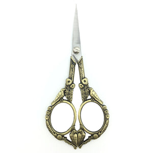 Retro Cross Stitch Scissors Stainless Steel Tailor Sewing Scissors (Bronze)