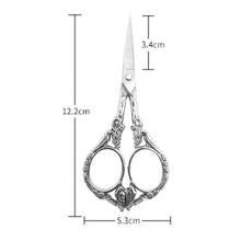 Load image into Gallery viewer, Retro Cross Stitch Scissors Stainless Steel Tailor Sewing Scissors (Silver)
