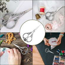 Load image into Gallery viewer, Retro Cross Stitch Scissors Stainless Steel Tailor Sewing Scissors (Silver)
