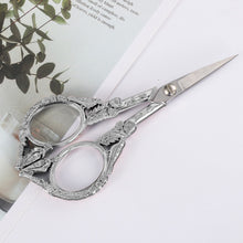 Load image into Gallery viewer, Retro Cross Stitch Scissors Stainless Steel Tailor Sewing Scissors (Silver)
