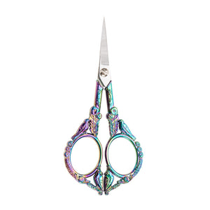 Retro Cross Stitch Scissors Stainless Steel Tailor Sewing Scissors (Color)