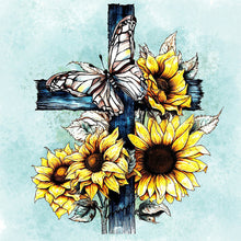 Load image into Gallery viewer, Cross 30*30CM(Canvas) Full Round Drill Diamond Painting
